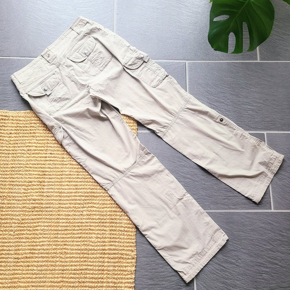 Kuhl Splash Tan Cargo Hiking Pants Roll Up Hem Ankle Women's Size 8 Regular - Picture 12 of 15